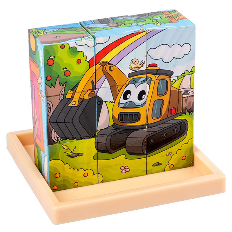 Jouet éducatif Puzzle 3D en bois pour enfants – Image 5