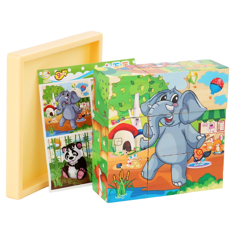 Jouet éducatif Puzzle 3D en bois pour enfants – Image 6