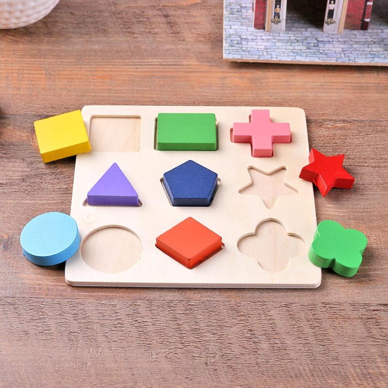 Jouet éducatifs Puzzle géométrique en bois – Image 5