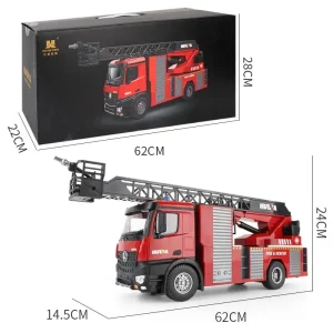 Camion Télécommandé Échelle Pivotante Automatique de pompier 1/14