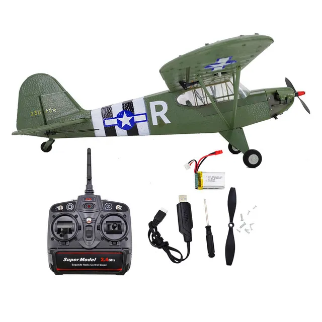 Avion télécommandé J3 militaire 1/16 – Image 7