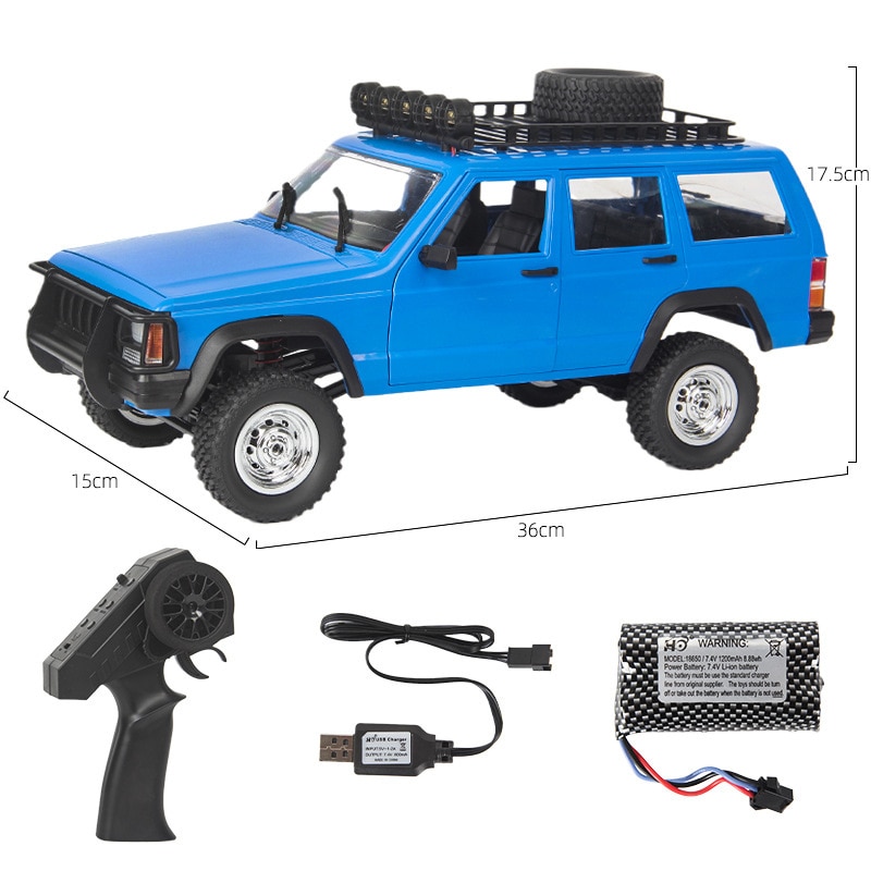 Voiture télécommandée Mn78 1/12 Bleu – Image 4