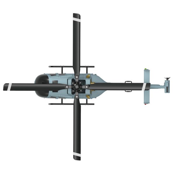 Avion télécommandé - Hélicoptère C186 Pro 6 ailes Gris – Image 3