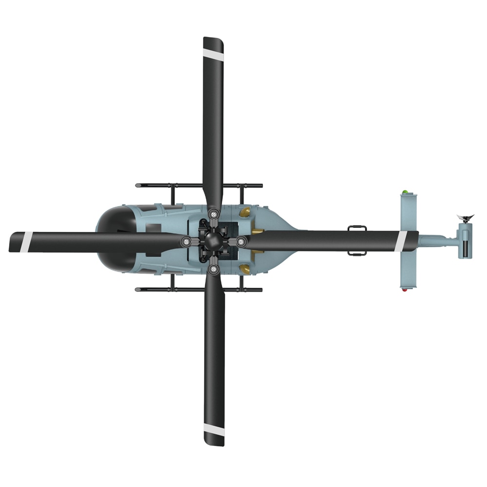 Avion télécommandé - Hélicoptère C186 Pro 6 ailes Gris – Image 3