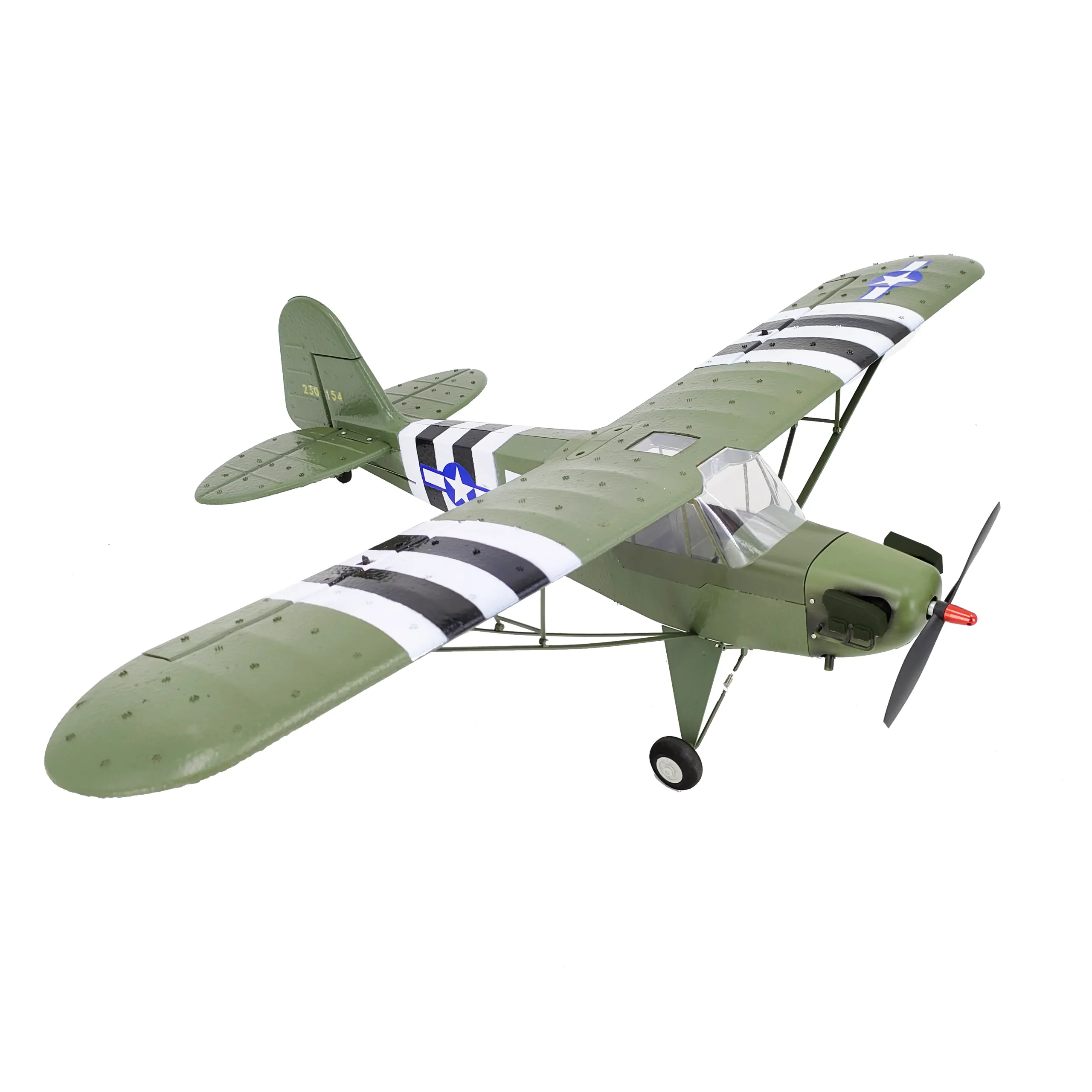 Avion télécommandé J3 militaire 1/16 – Image 2