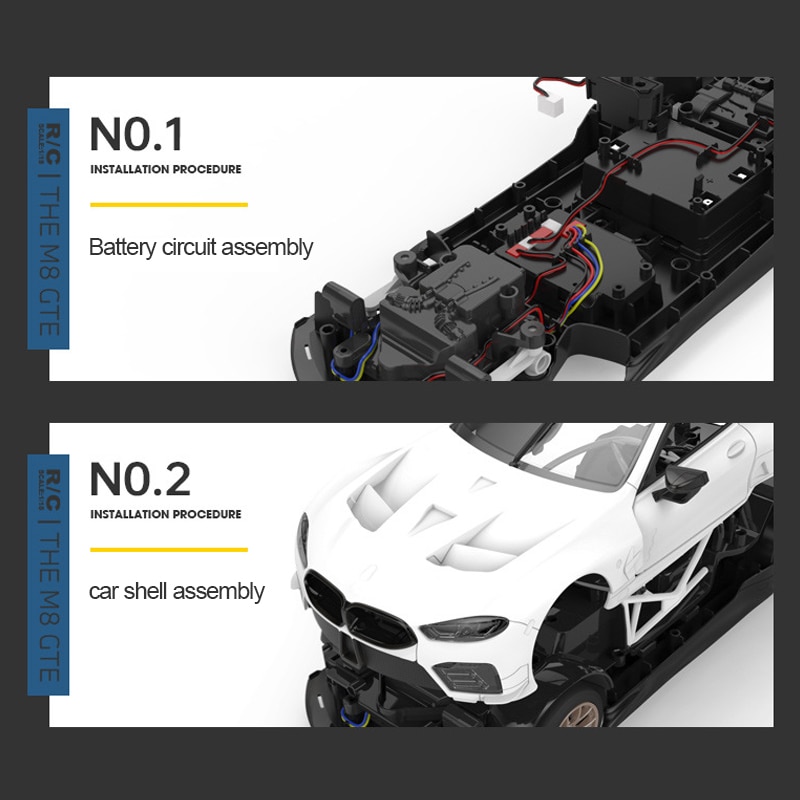 Voiture télécommandée - BMW M8 GTE 1/18 – Image 3