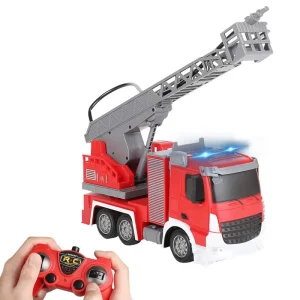 Camion Télécommandé Échelle Pivotante Automatique de pompier 1/24