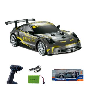 Voiture télécommandée 2.4G 4WD 1/14 Jaune