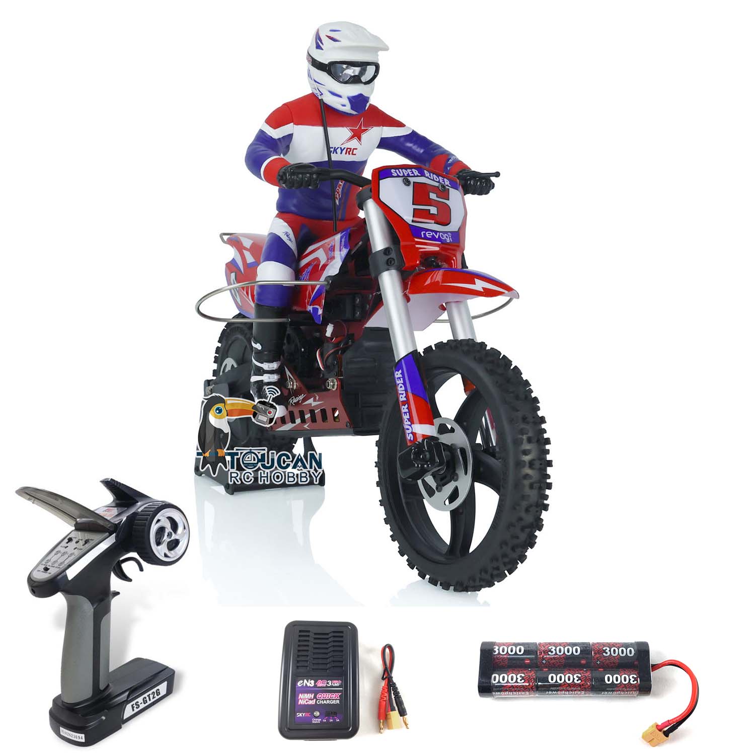 Moto Télécommandé Cross tout-terrain 1/4 – Image 4
