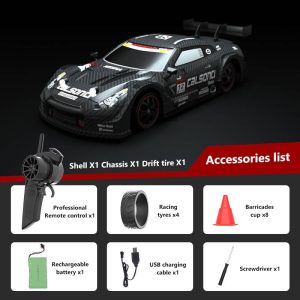 Voiture télécommandée GT500 Noir 1/16