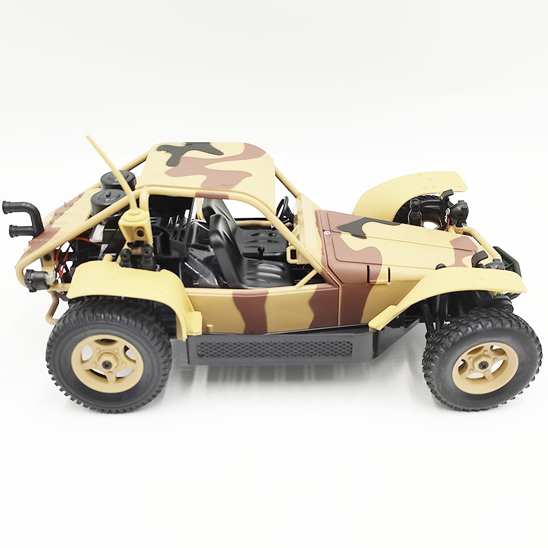 Voiture télécommandée de militaire en métal 1/16 Jaune – Image 2