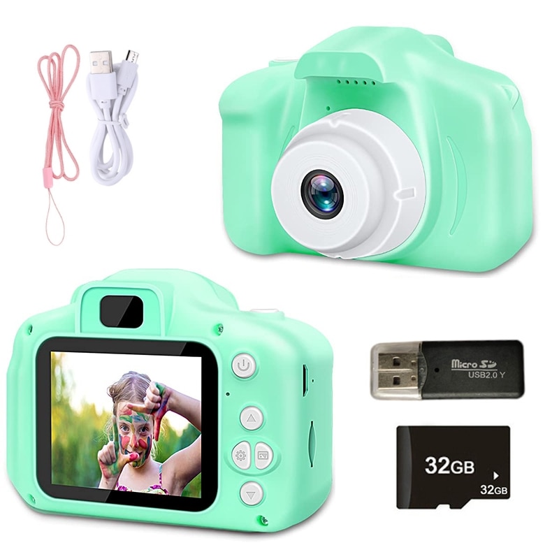 Mini Appareil-Photo Verte tendance TikTok