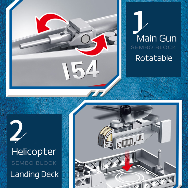 Lego Technic Navire de l'armée - Destructeur de missiles – Image 3