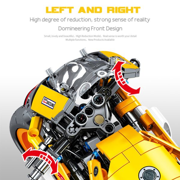 Orange Speed S6 compatible avec briques LEGO Technic – Image 4