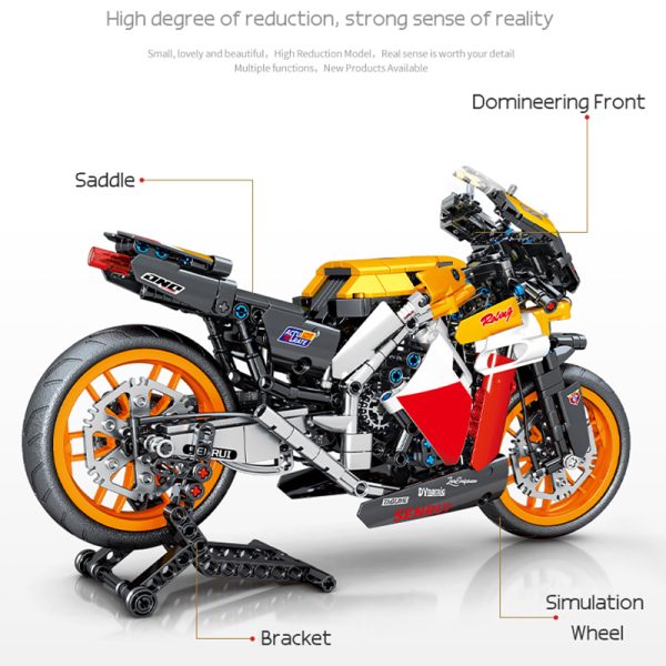 Orange Speed S6 compatible avec briques LEGO Technic – Image 6