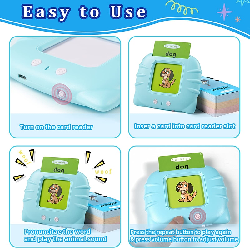 Jouets éducatifs - Cartes Flash parlantes Langue anglaise – Image 2
