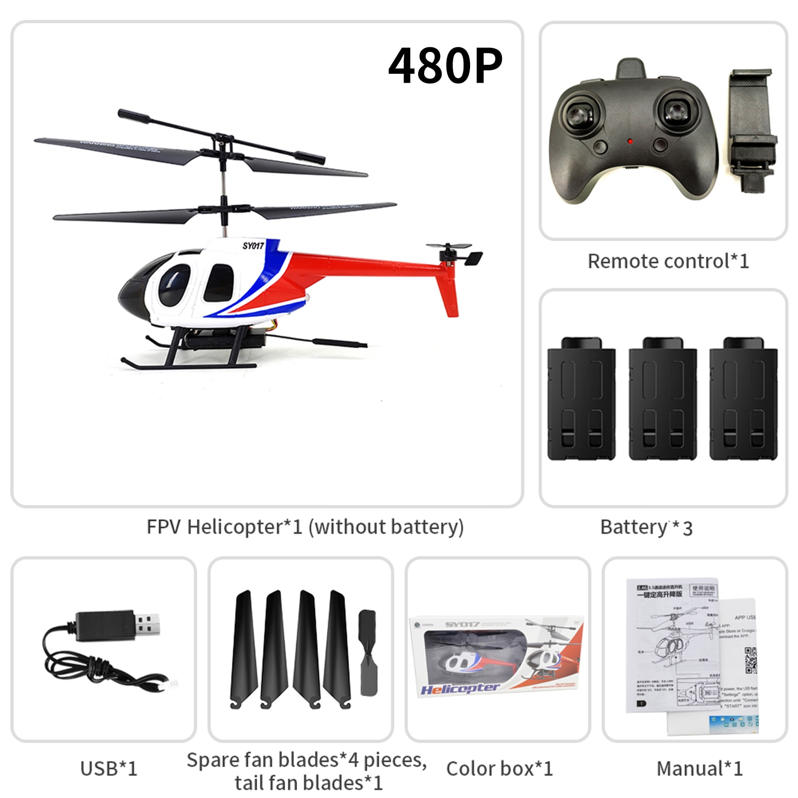 Avion télécommandé Hélicoptère SY017 – Image 12