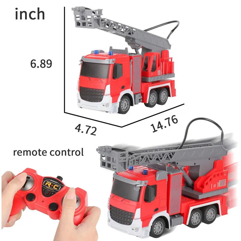 Camion Télécommandé Échelle Pivotante Automatique de pompier 1/24 – Image 5