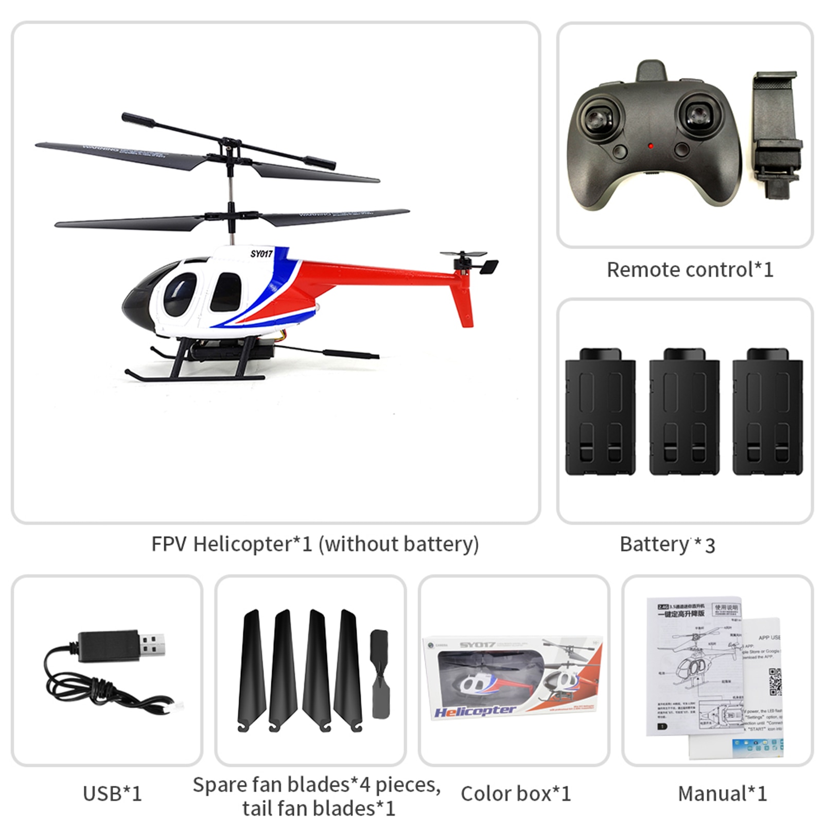 Avion télécommandé Hélicoptère SY017 – Image 9