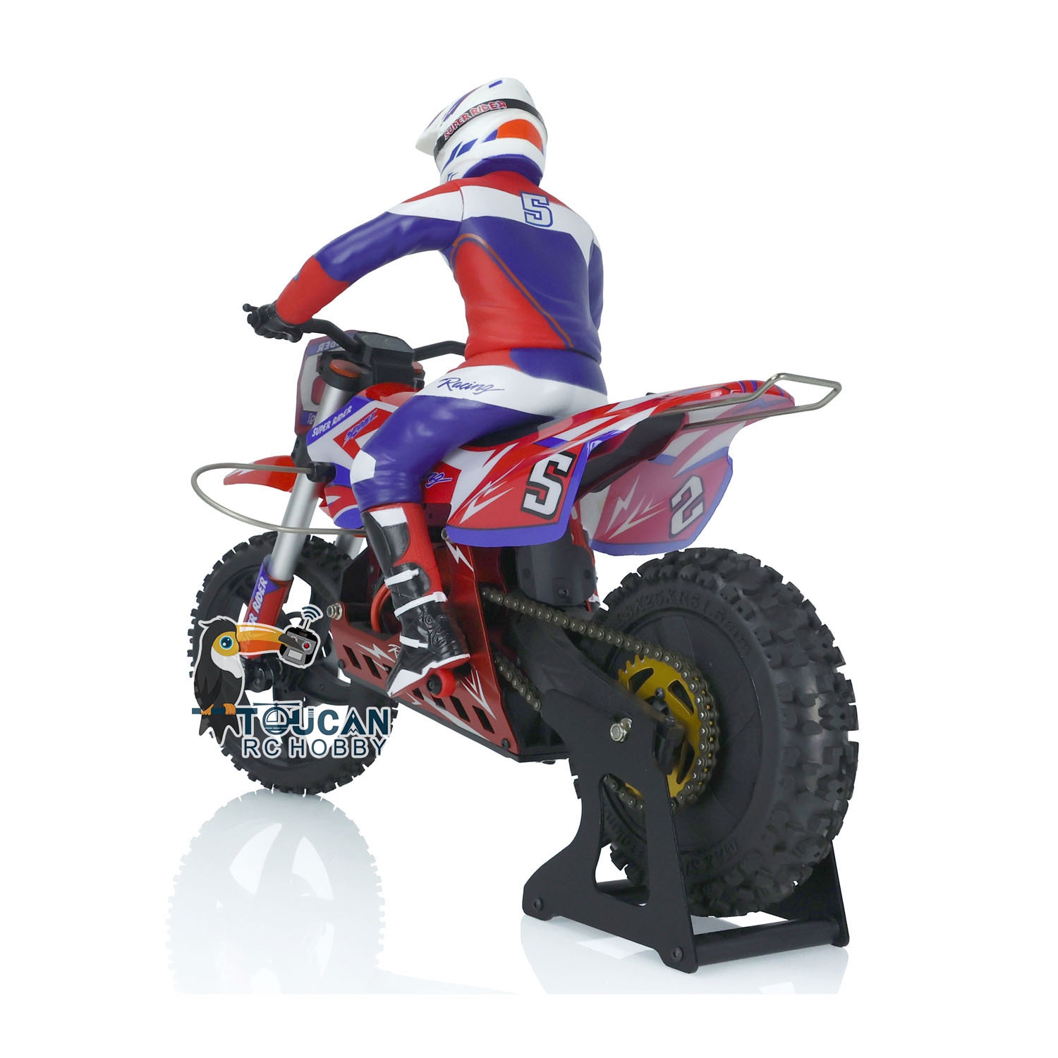 Moto Télécommandé Cross tout-terrain 1/4 – Image 2