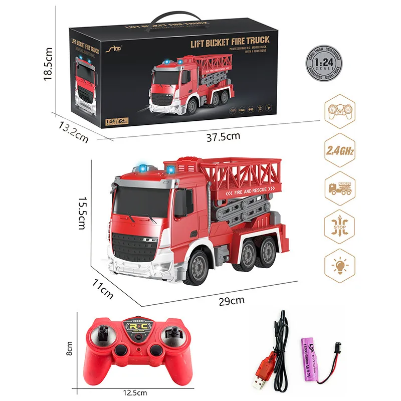 Camion télécommandé EPA de pompier 1/24 – Image 4