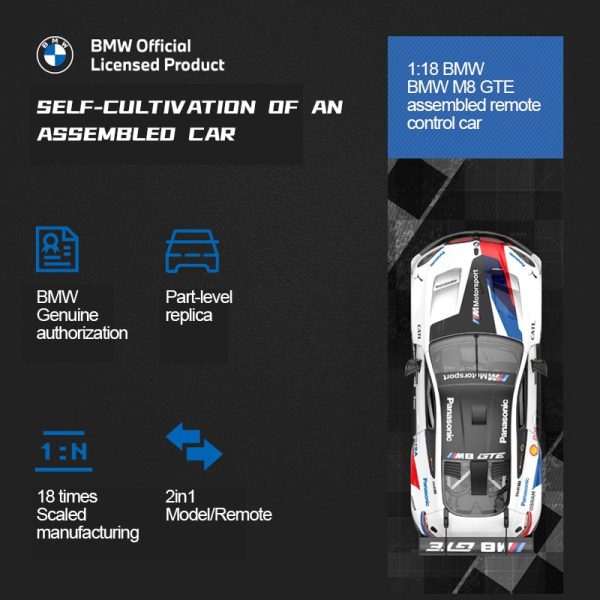 Voiture télécommandée - BMW M8 GTE 1/18 – Image 4