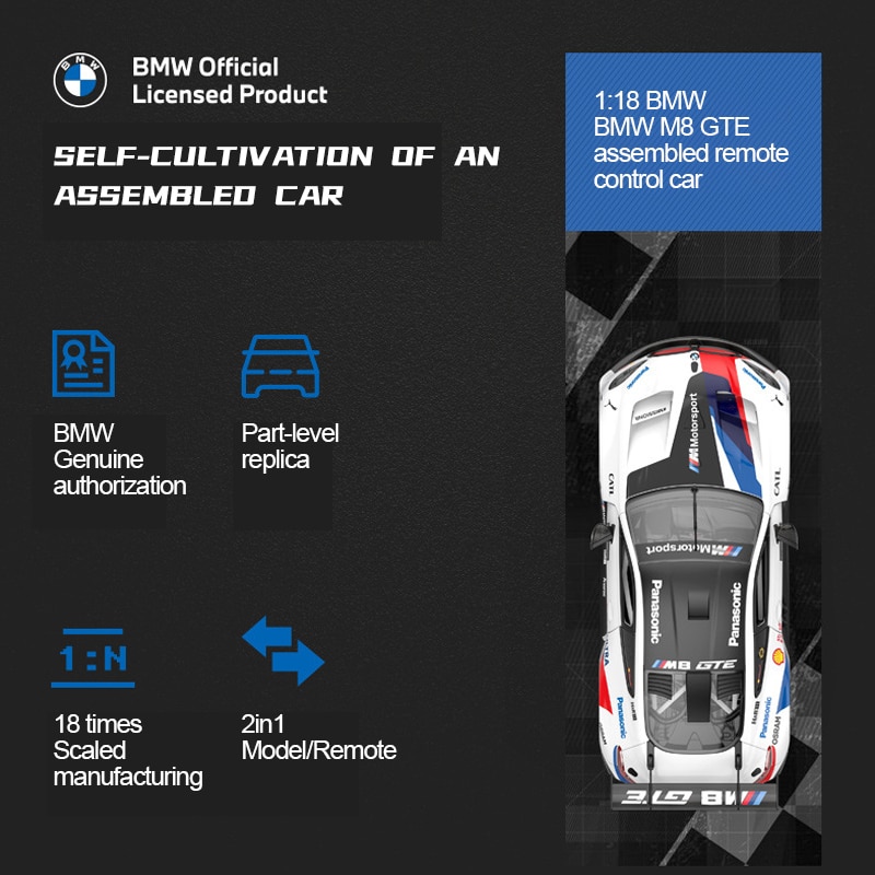 Voiture télécommandée - BMW M8 GTE 1/18 – Image 4