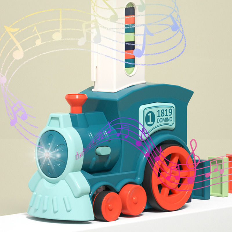 Jouet éducatif train de dominos – Image 4
