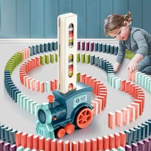 Jouet éducatif train de dominos