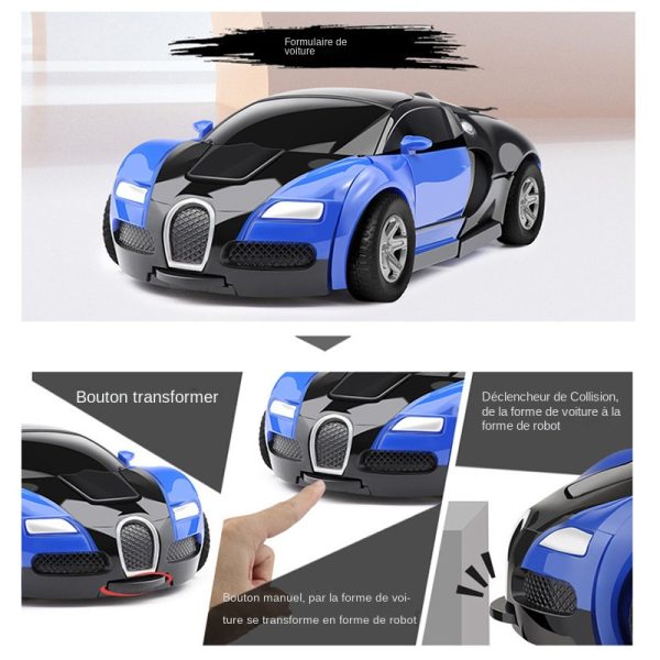 Jouet transformer robot Bugatti Chiron – Image 3