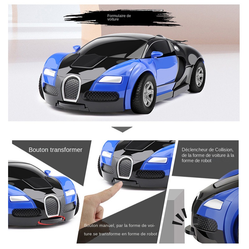 Jouet transformer robot Bugatti Chiron – Image 3