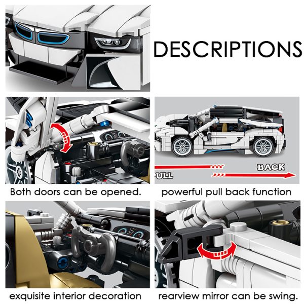 Lego Technic Voiture – BMW Super sport 623 – Image 5