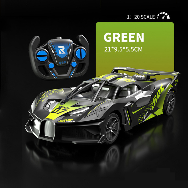 Voiture télécommandée de course Vert 1/20