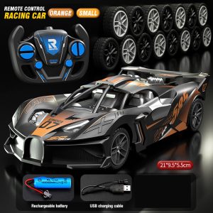Voiture télécommandée de course Orange 1/20