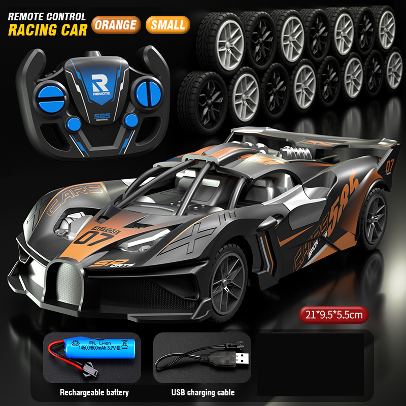 Voiture télécommandée de course Orange 1/20