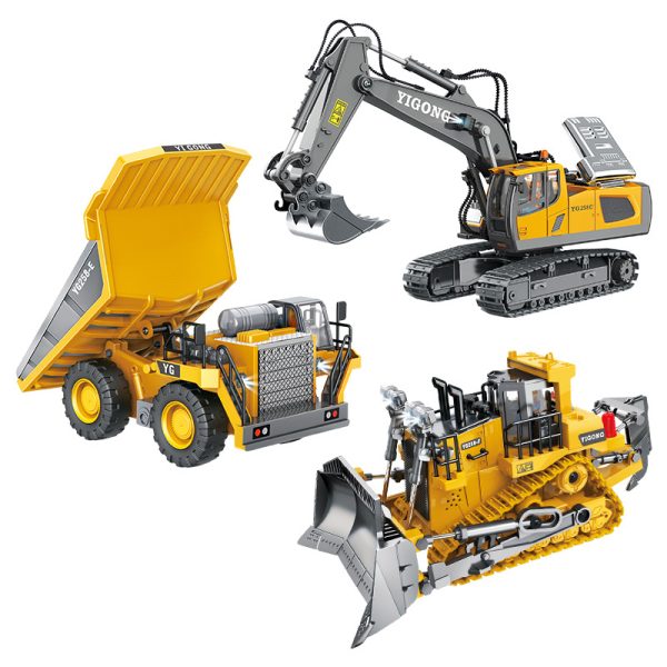 Camion télécommandé - Excavatrice Jaune 1/24 – Image 2