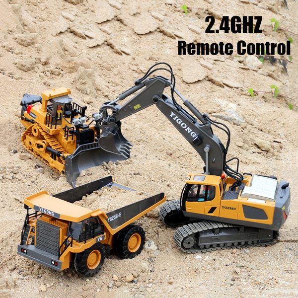 Camion télécommandé - Bulldozer Jaune 1/24 – Image 3