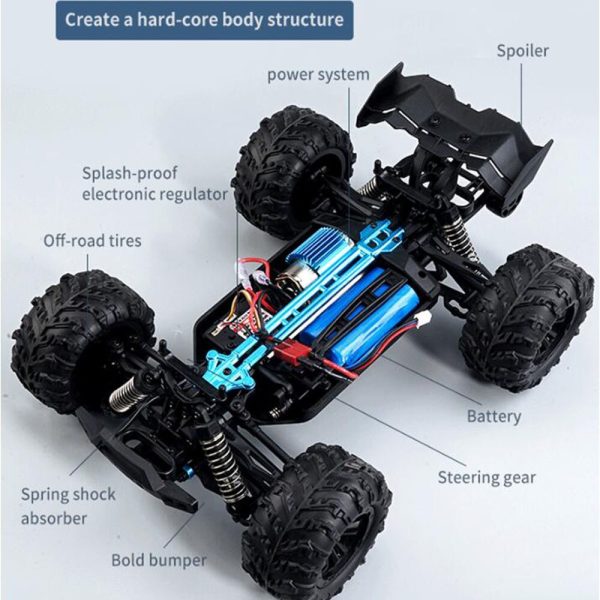 Voiture télécommandée 1/16 4WD tout-terrain – Image 4