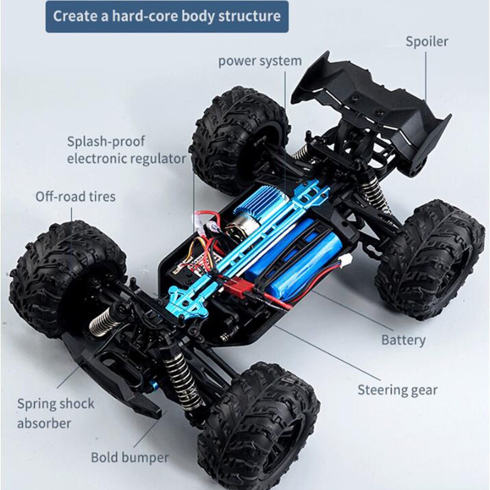 Voiture télécommandée 1/16 4WD tout-terrain – Image 4
