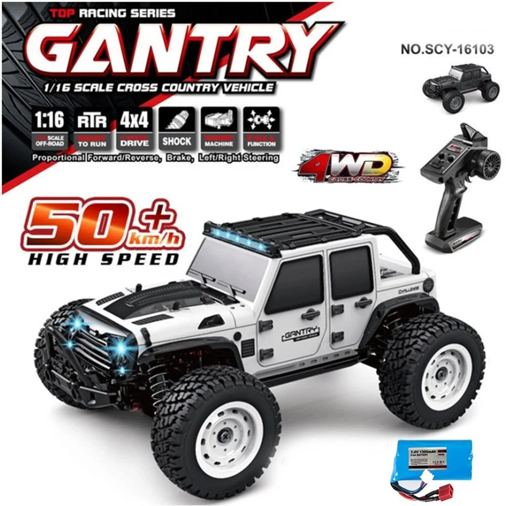 Voiture télécommandée 1/16 4WD tout-terrain