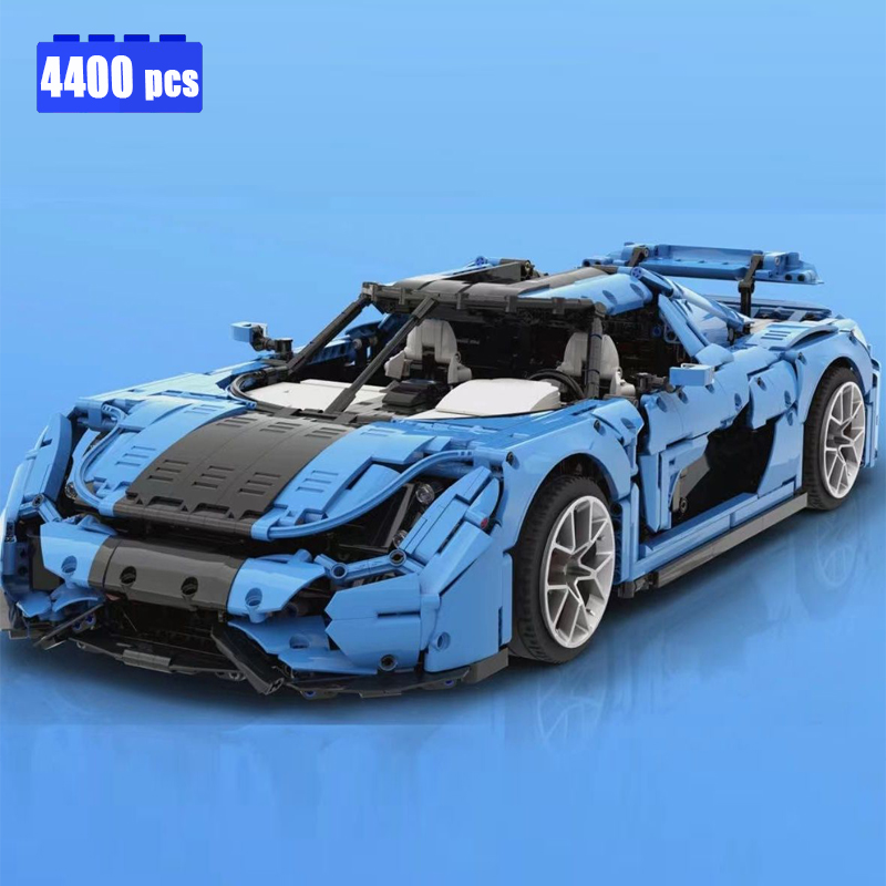 Voiture Blue Sports Car Regera - Compatible avec briques LEGO Technic
