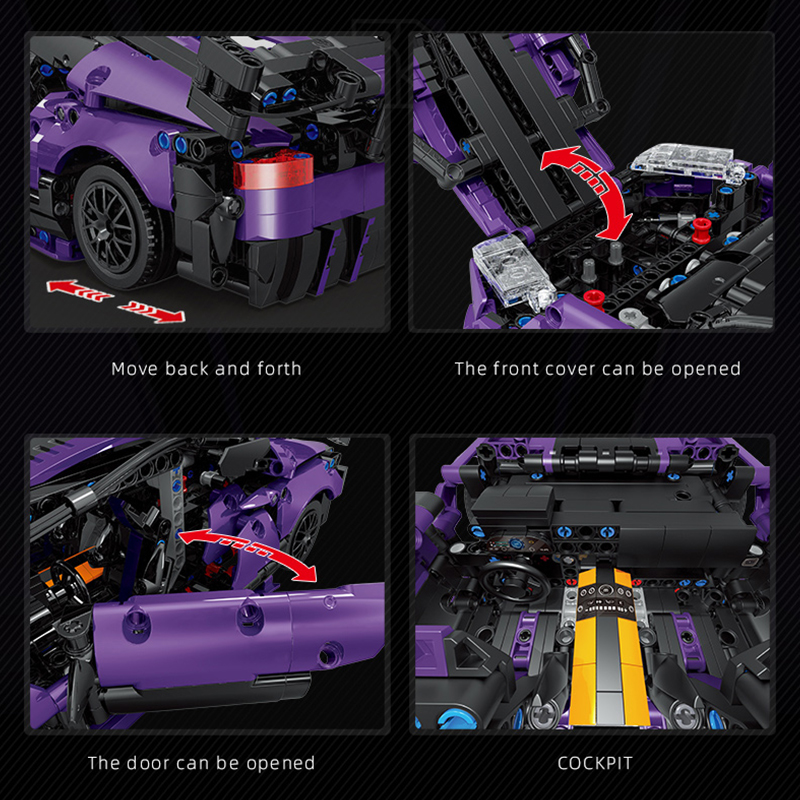 Aston Martin Vantage GT3 - Compatible avec briques LEGO Technic – Image 3