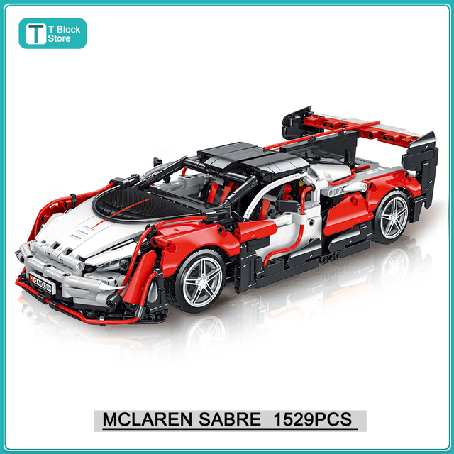 Mclaren Sabre Version Rouge – Compatible avec briques LEGO Technic