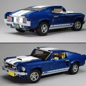 Classic Ford Mustang Blue – Compatible avec briques LEGO Technic