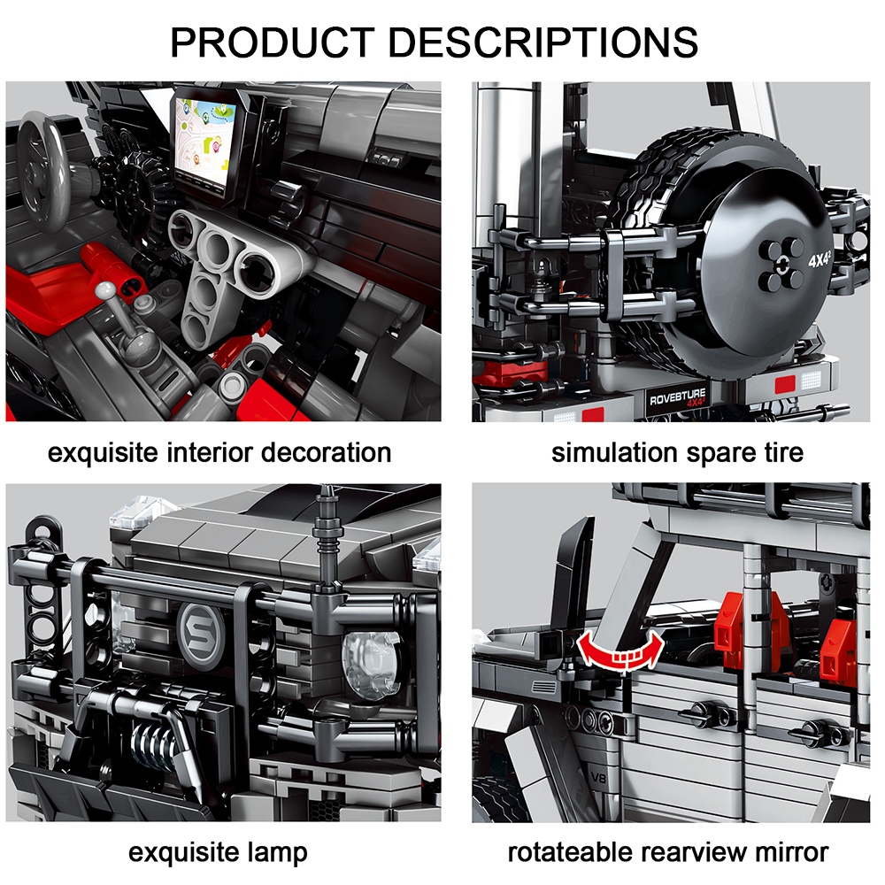 Voiture City G500 Compatible avec briques lego technic – Image 5