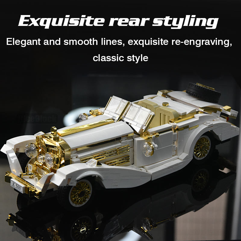 Voiture classique nostalgique – Compatible avec briques LEGO Technic – Image 2