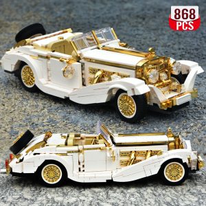 Voiture classique nostalgique – Compatible avec briques LEGO Technic
