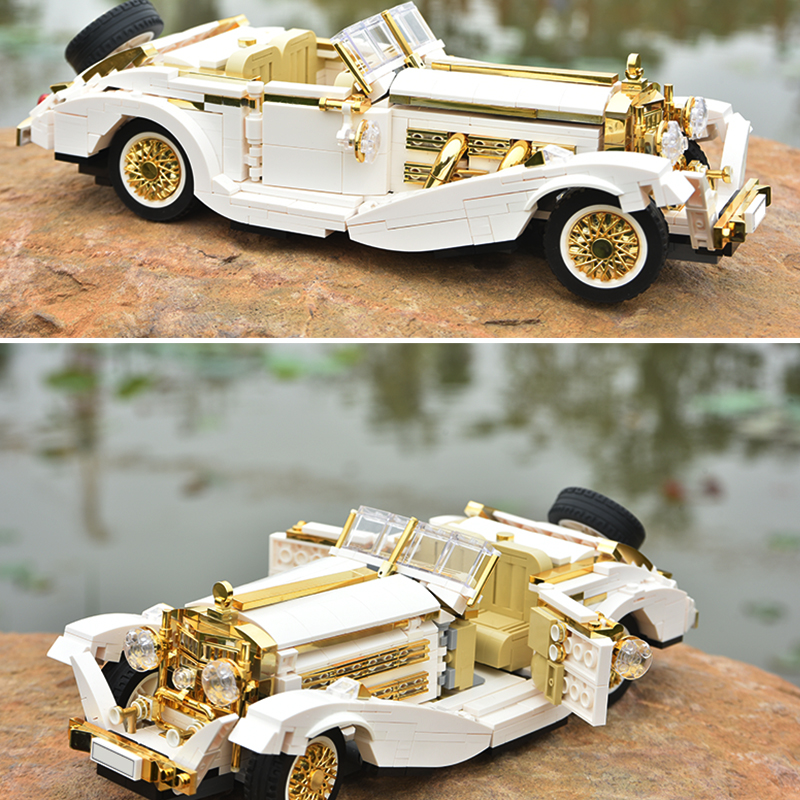 Voiture classique nostalgique – Compatible avec briques LEGO Technic – Image 5