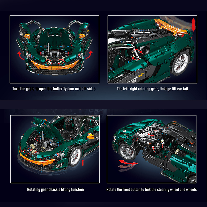 Voiture McLaren Voiture de course - Compatible avec briques LEGO Technic – Image 5
