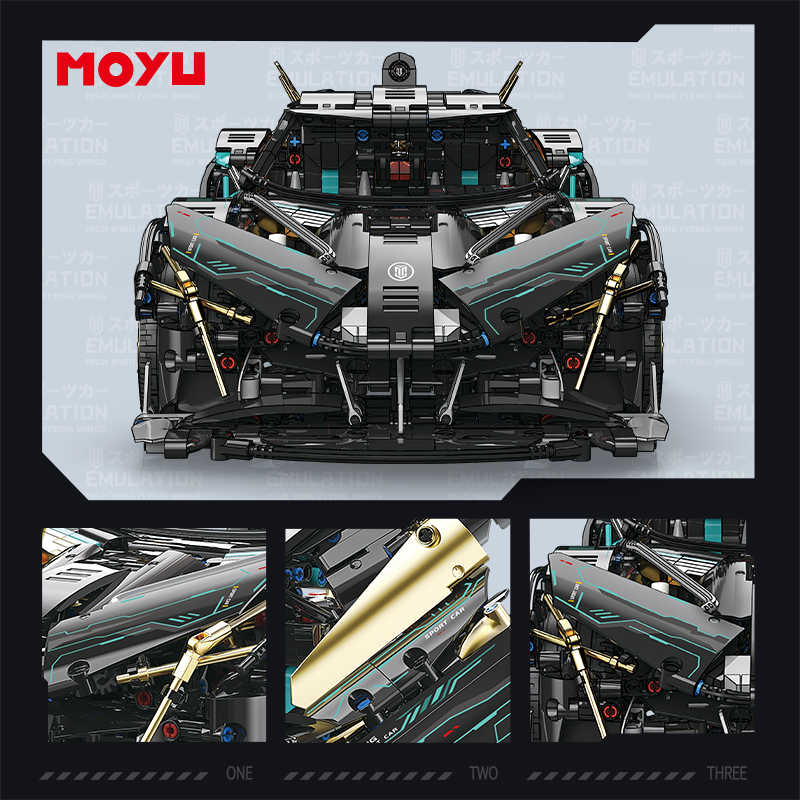 Voiture Apollo Super Racing Sports - Compatible avec briques LEGO Technic – Image 3